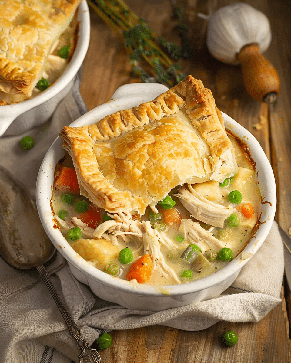 Deconstructed Chicken Pot Pie