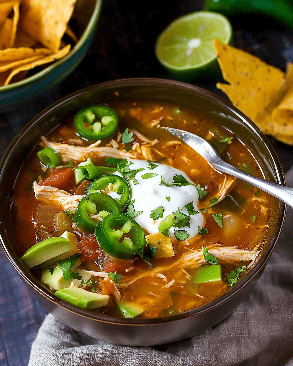 Instant Pot Chicken Tortilla Soup