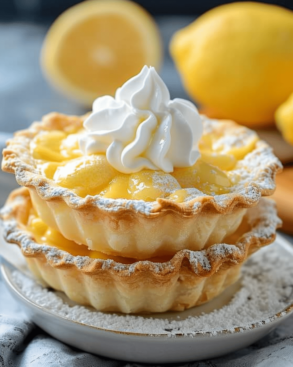 Lemon-Vanilla Cloud Pies
