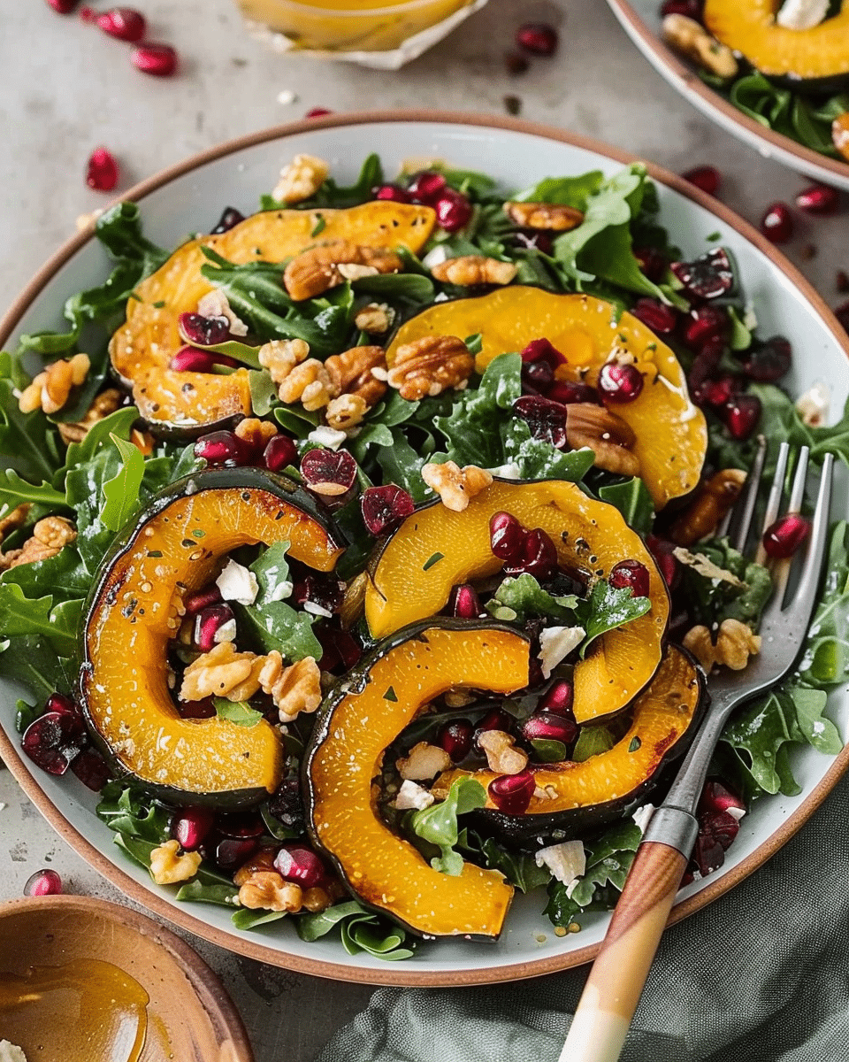Acorn Squash Salad with Maple Dressing