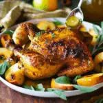 Roasted Apple Cider Spatchcock Chicken