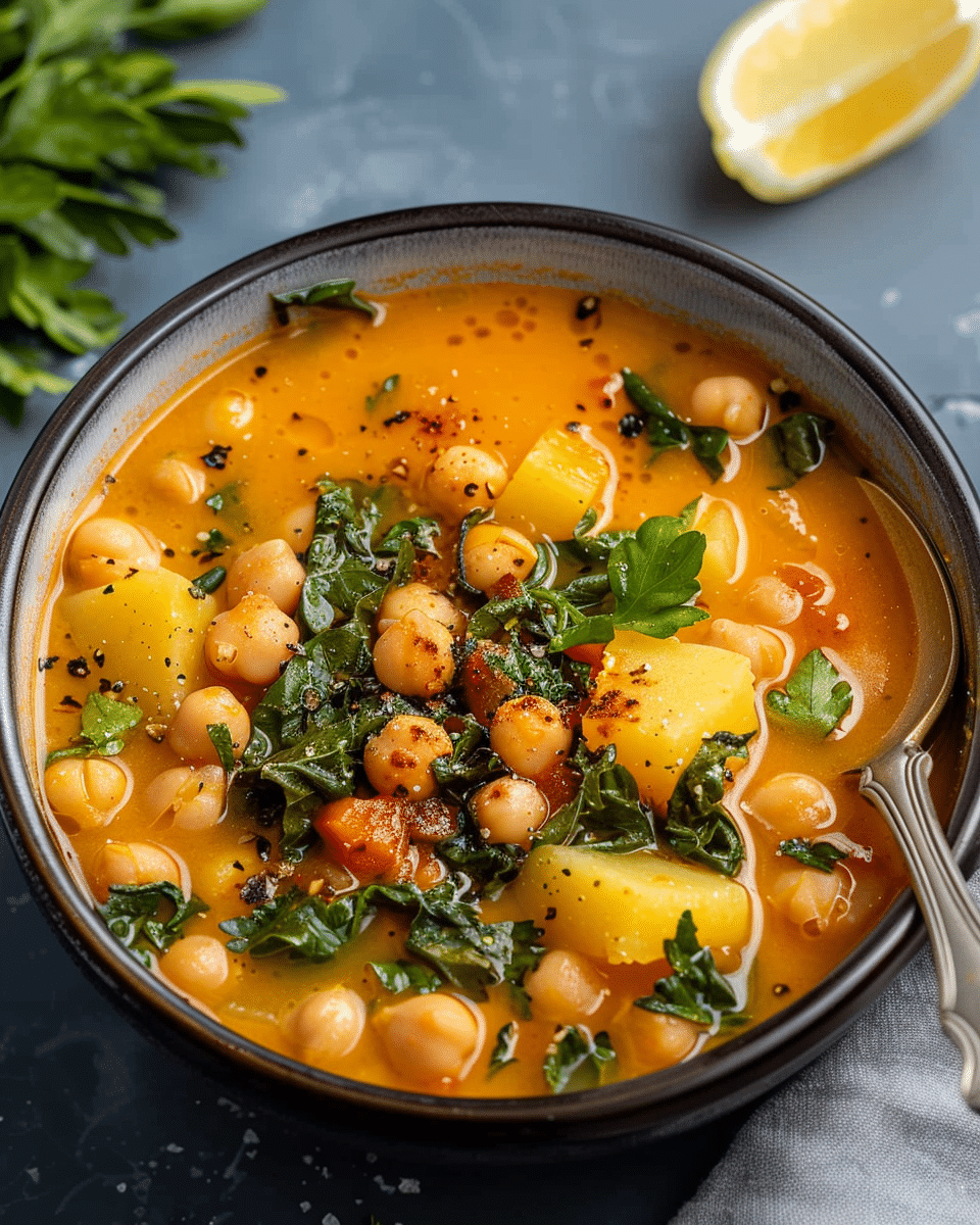 Vegan Tuscan Chickpea Soup