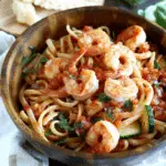 Bruschetta Shrimp Pasta