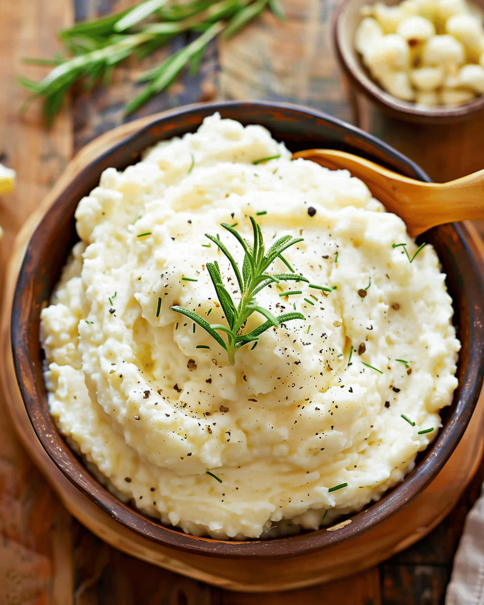 Garlic Mashed Cauliflower