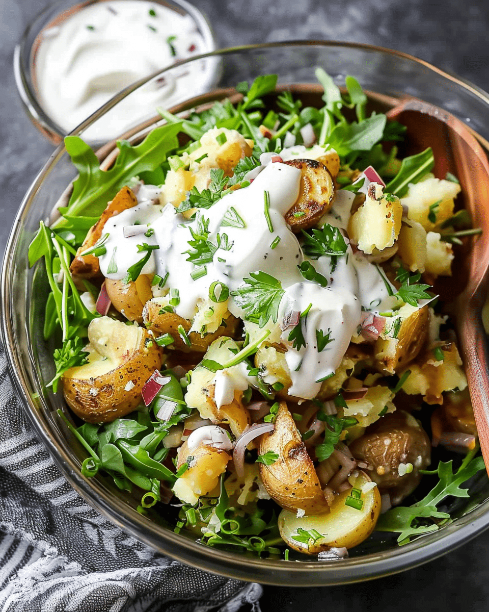 Incredible Smashed Potato Salad