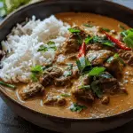 Panang Beef Curry in a Rich Coconut Sauce