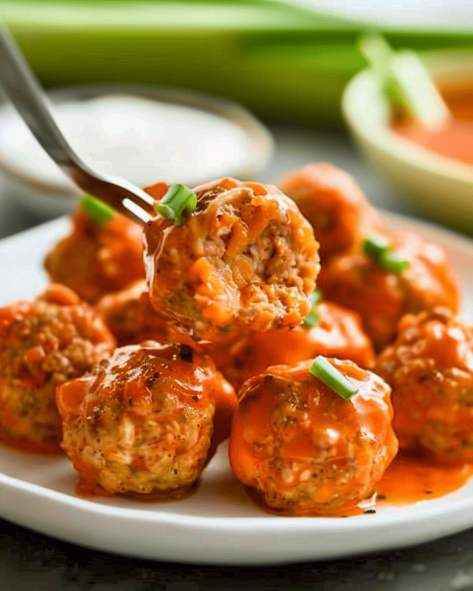 Buffalo Chicken Meatballs