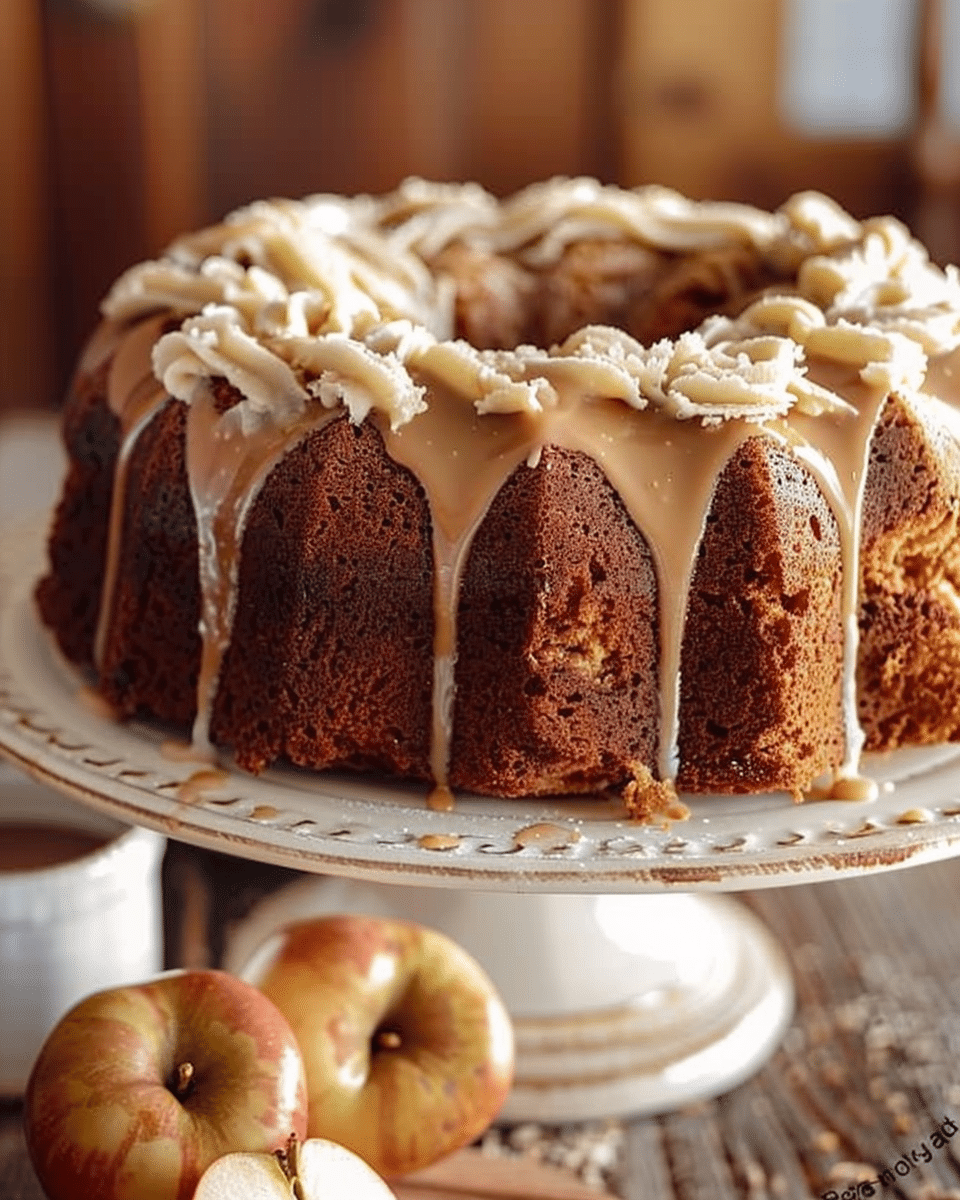 Caramel Apple Bundt Cake