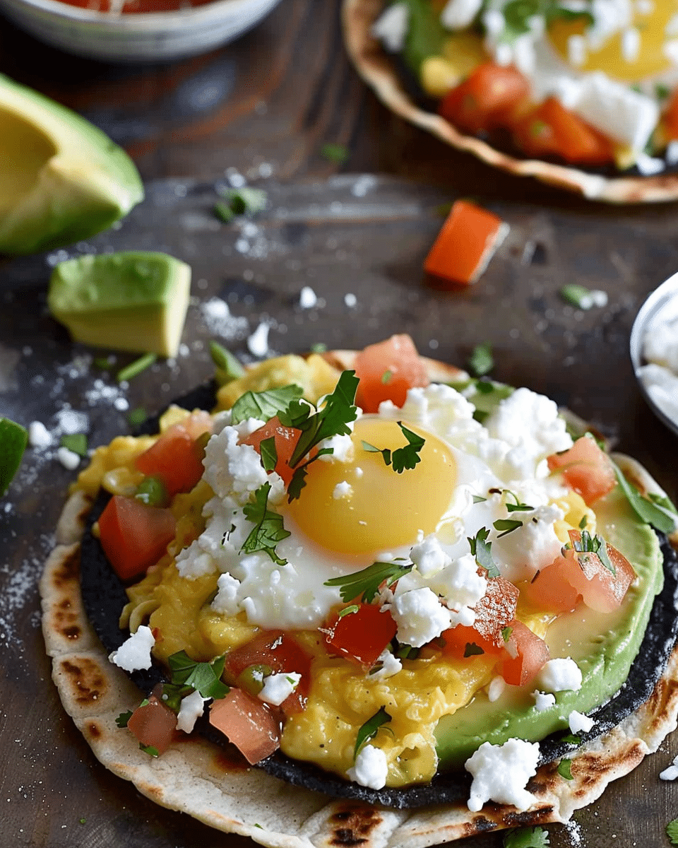 Mexican Breakfast Tostadas