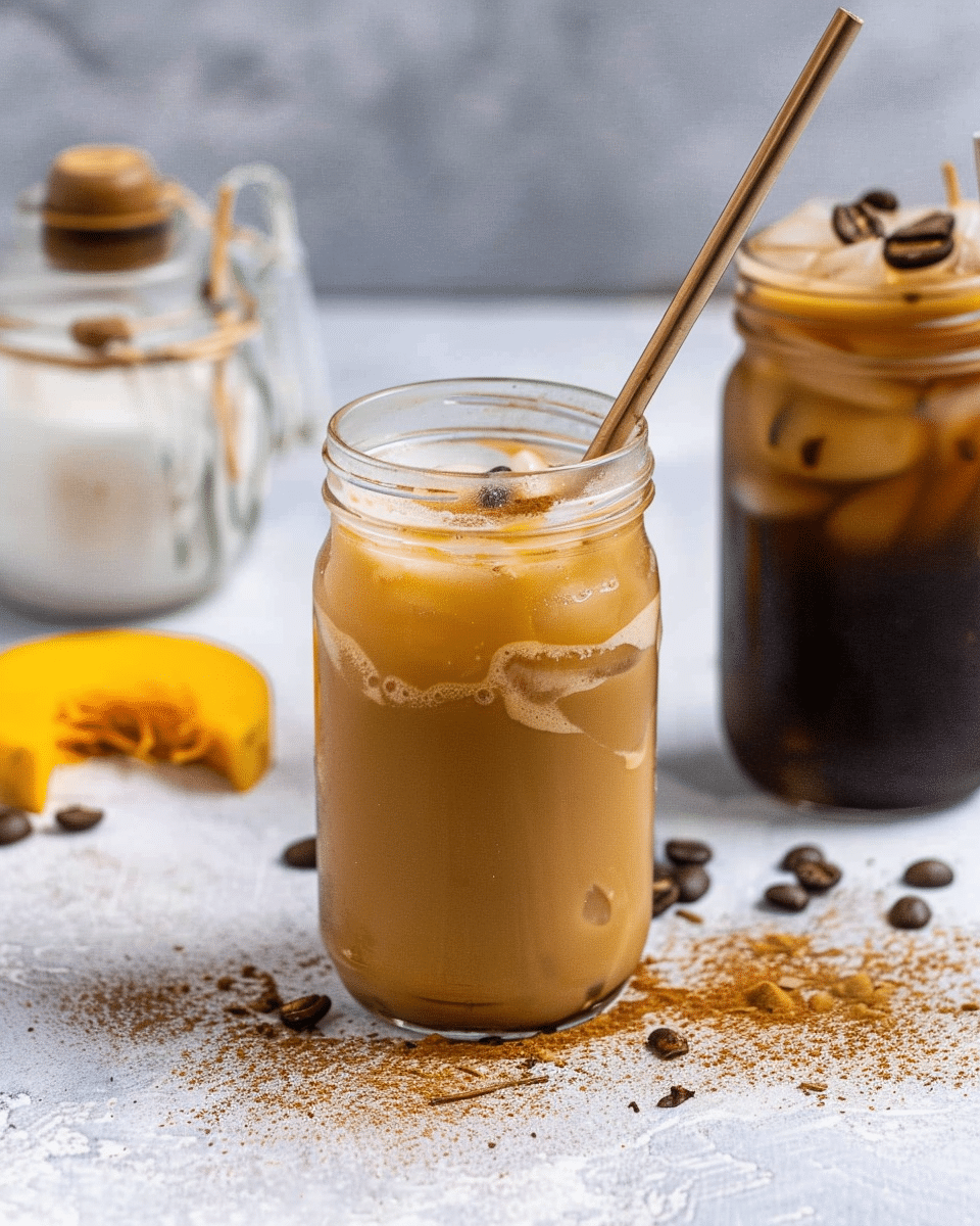 Vietnamese Pumpkin Spice Iced Coffee