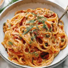 Creamy Sun-Dried Tomato Pasta With Capers And Dill-image