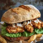 Crunchy Chicken Caesar Sandwich