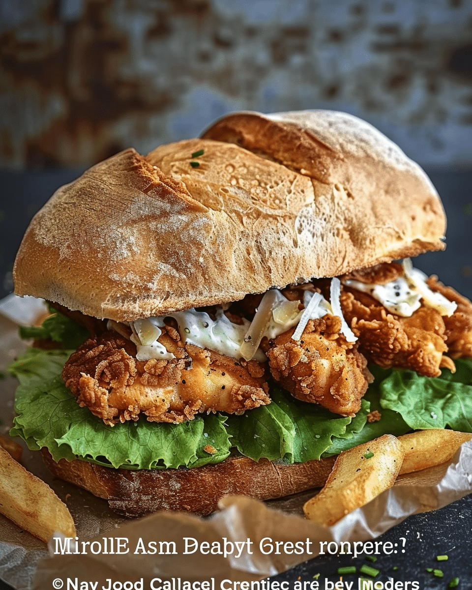 Crunchy Chicken Caesar Sandwich