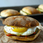 Egg and Roasted Veggie Breakfast Sandwiches