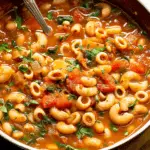 Hearty Italian White Bean Soup with Pasta