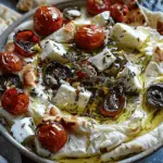 Mediterranean Baked Feta Appetizer with Pita