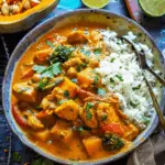 Hearty And Filling Pumpkin Curry With Chicken