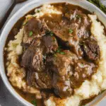 Easy Slow Cooker Beef Tips and Gravy