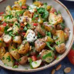 Roast Potato Salad with Sumac Yoghurt Dressing