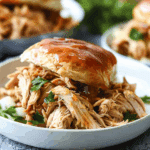 Slow Cooker Applesauce Pulled Chicken