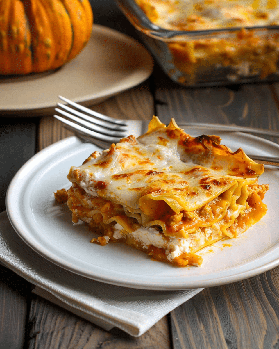 Vegetarian Pumpkin Lasagna