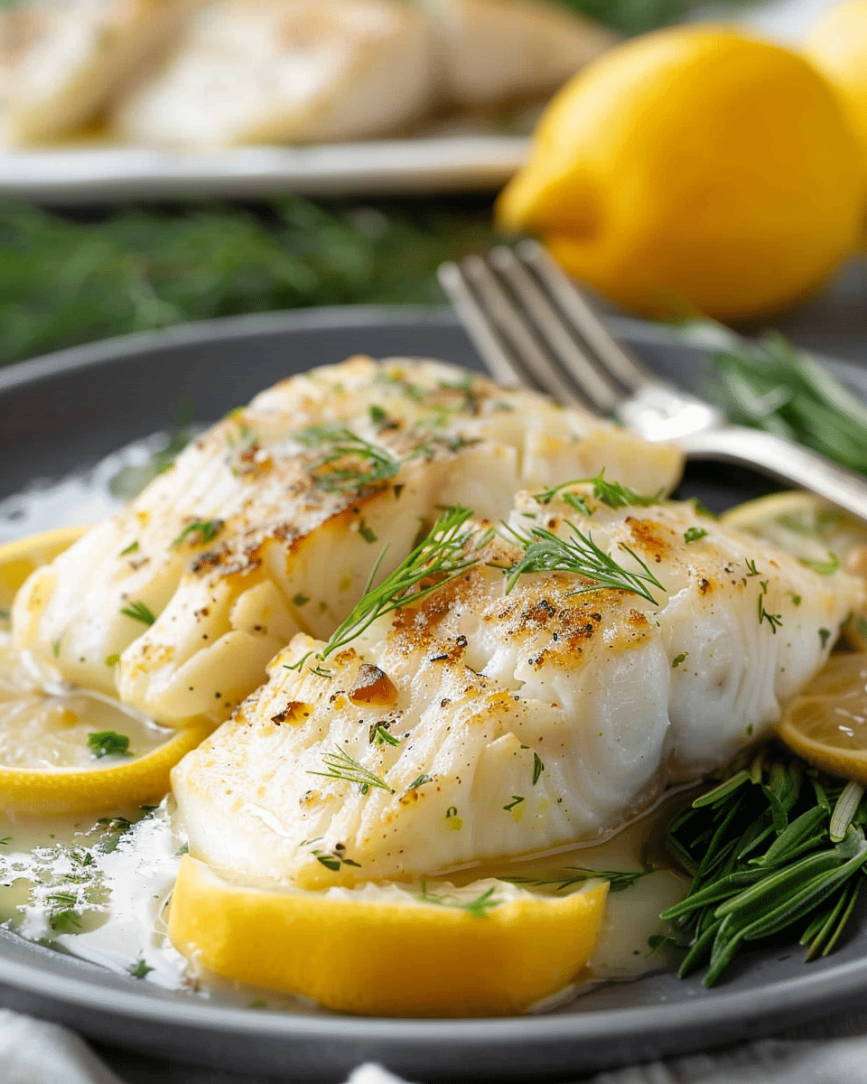 White Fish with Healthy Lemon Garlic