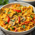 Creamy Vegan Fajita Pasta