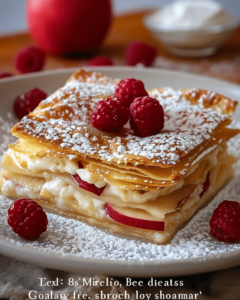 Gluten Free Apple Mille Feuille