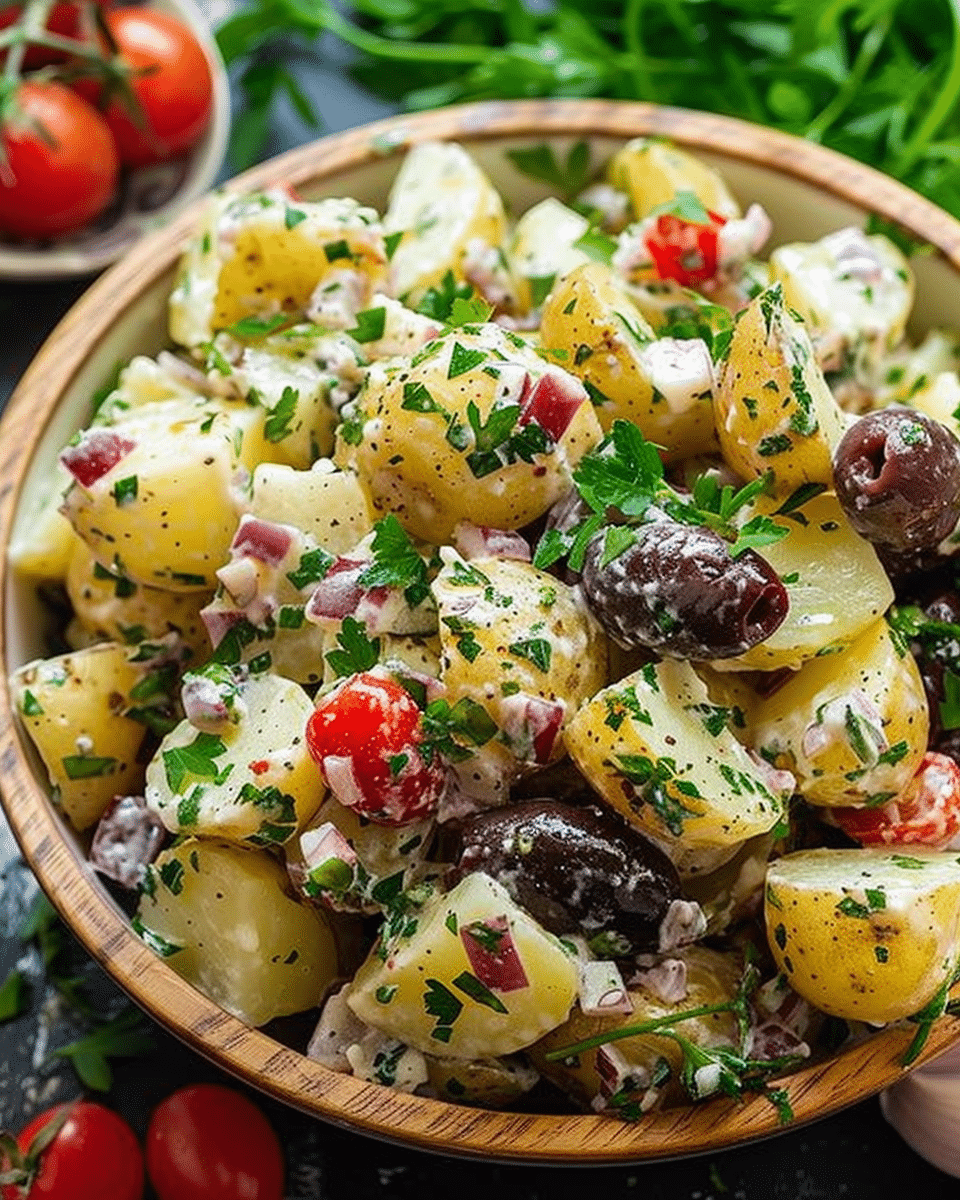 Healthy Mediterranean Potato Salad