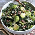 Kale and Brussels Sprout Salad with Maple Vinaigrette