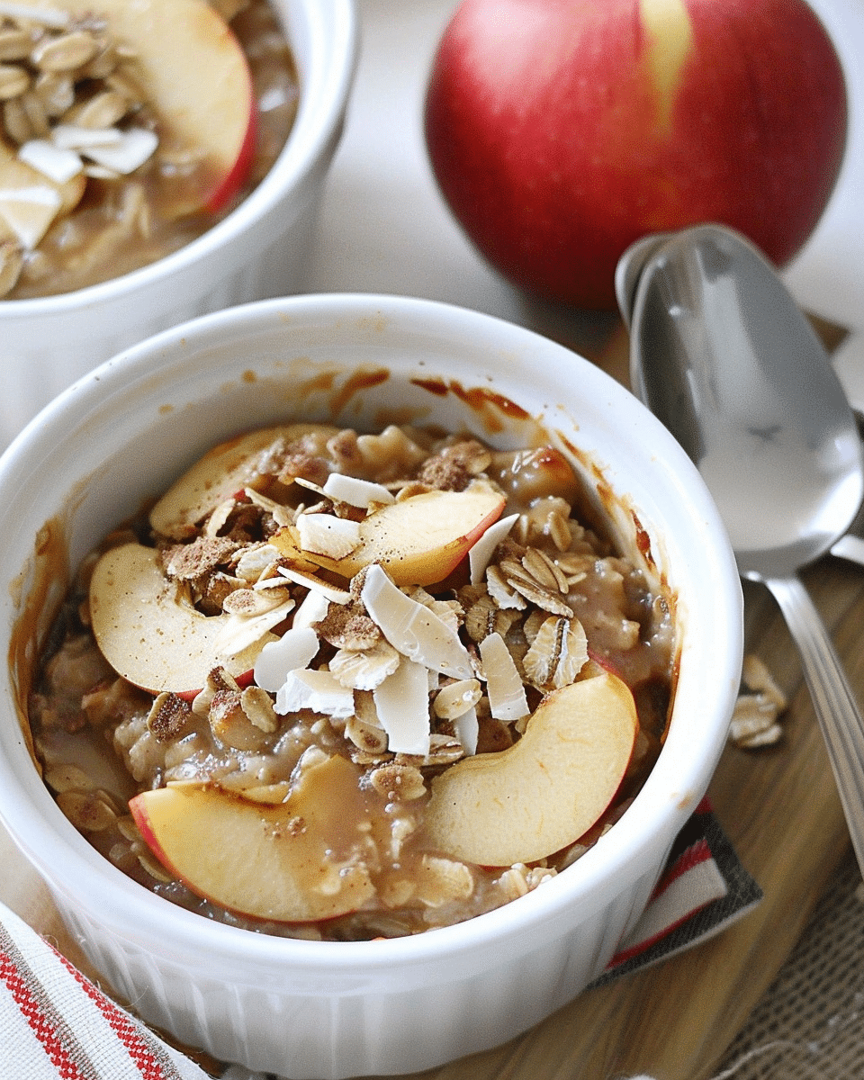 Creamy Apple Baked Oatmeal