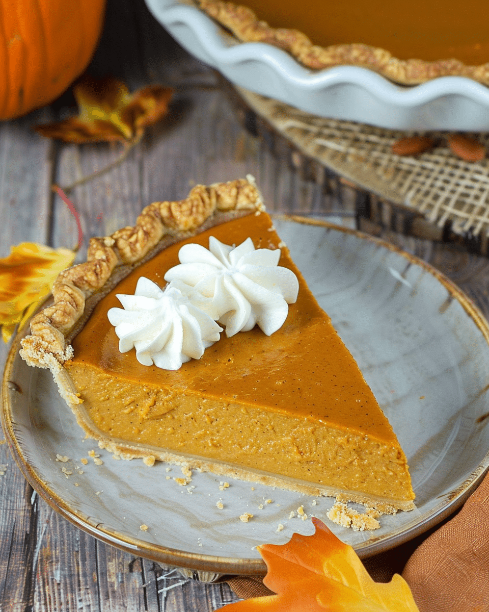Easy No Bake Pumpkin Pie