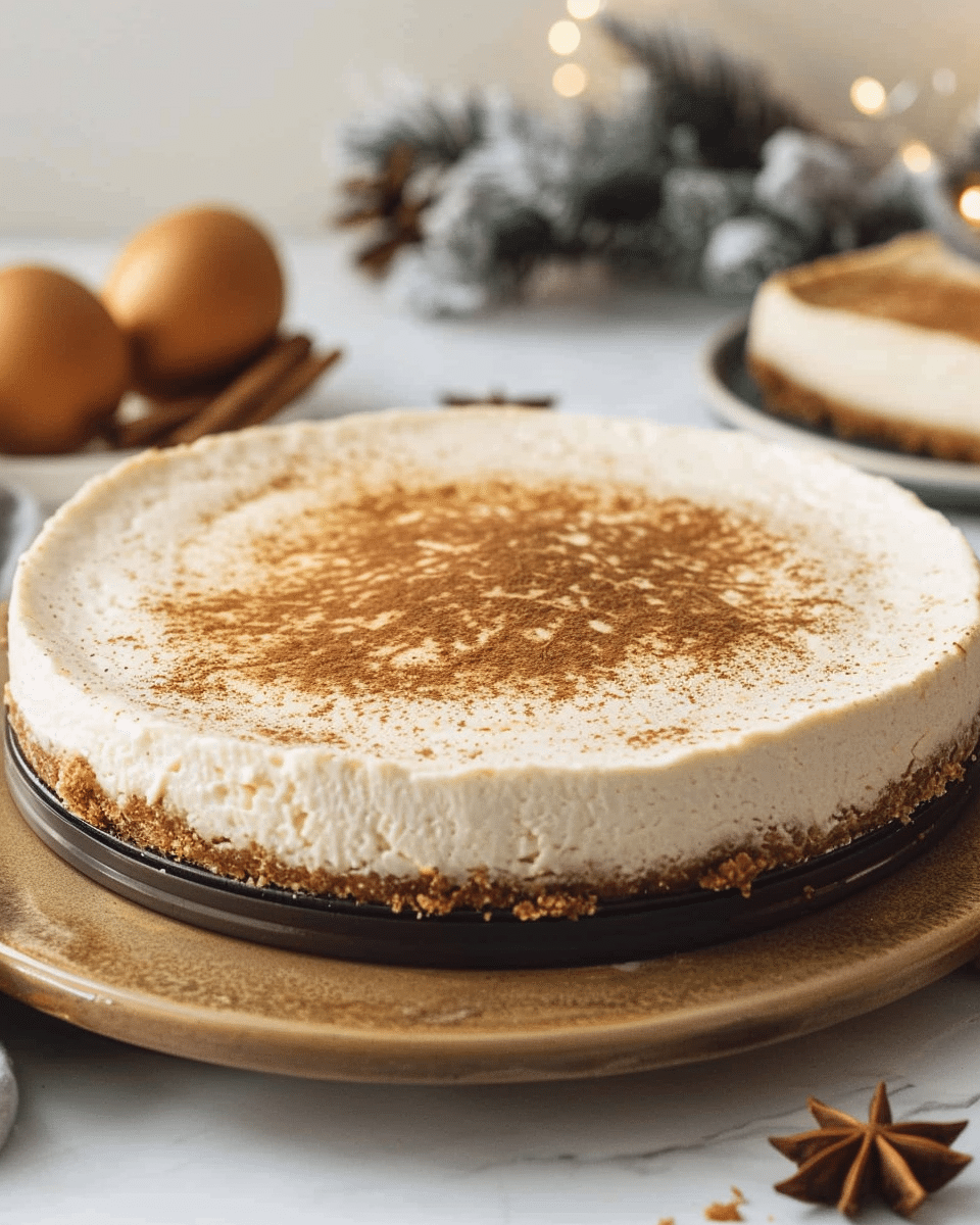 Eggnog Cheesecake