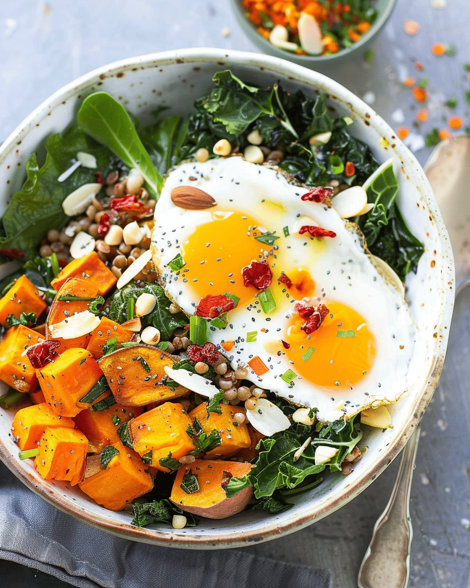 Sweet Potato & Greens Breakfast Bowls