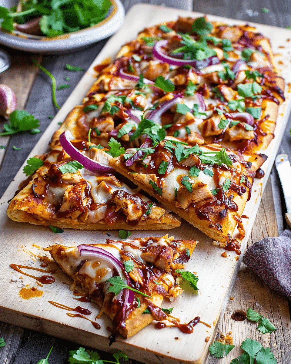 BBQ Chicken Flatbread Pizza