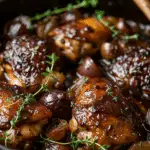 Balsamic Fig Chicken Thighs with Onions and Thyme