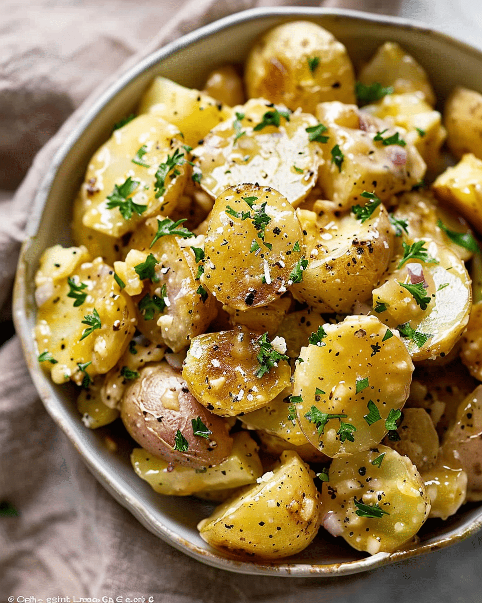 Honey Mustard Warm Potato Salad