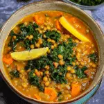 Vegan Lentil Soup with Lemon and Kale