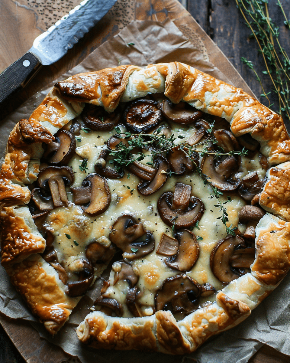 Wild Mushroom and Gruyère Galette