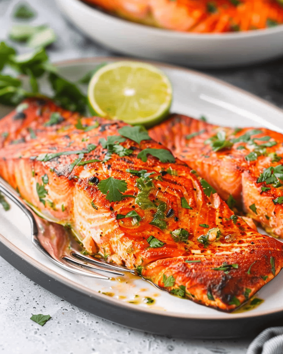 Air Fryer Cilantro Lime Salmon