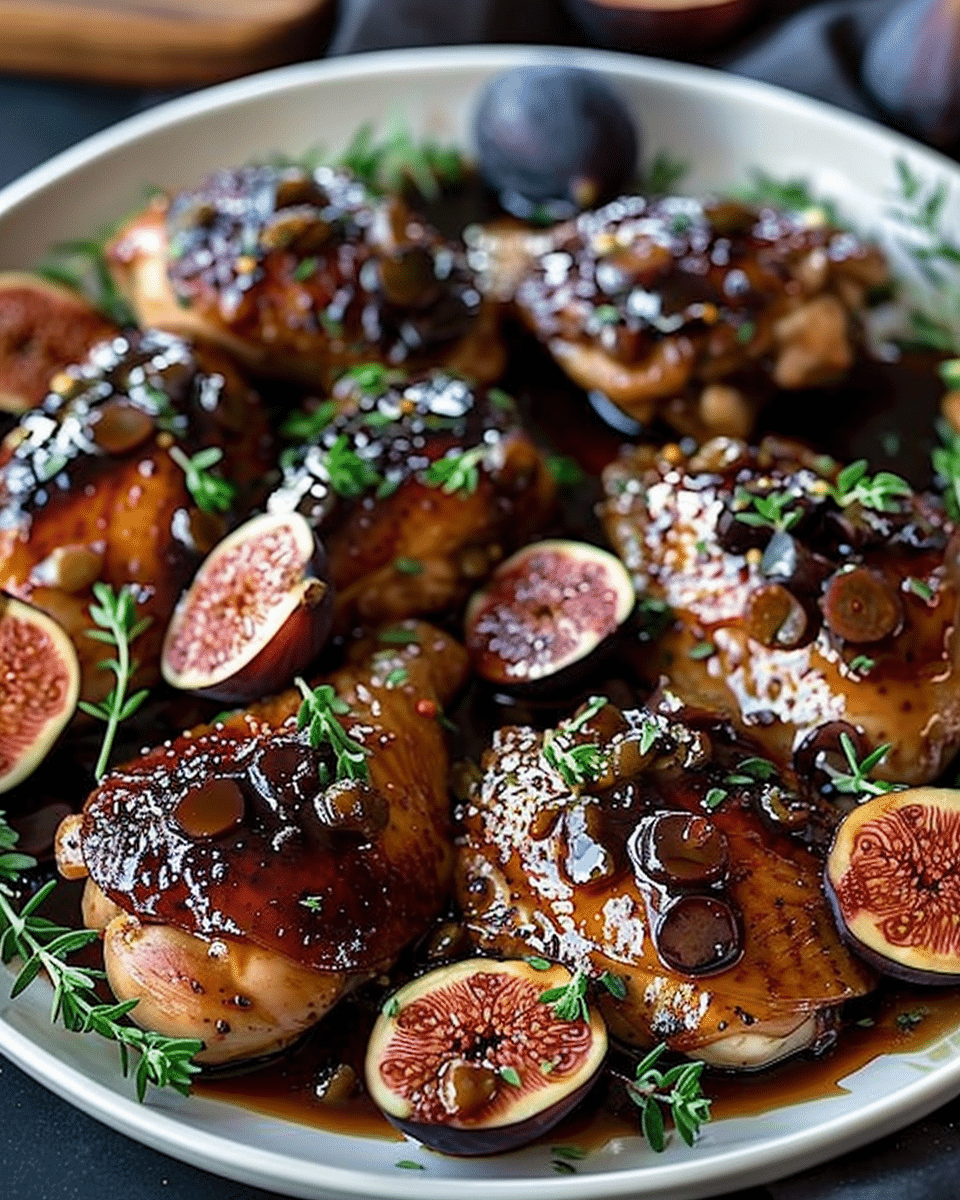Balsamic and Honey Chicken with Figs