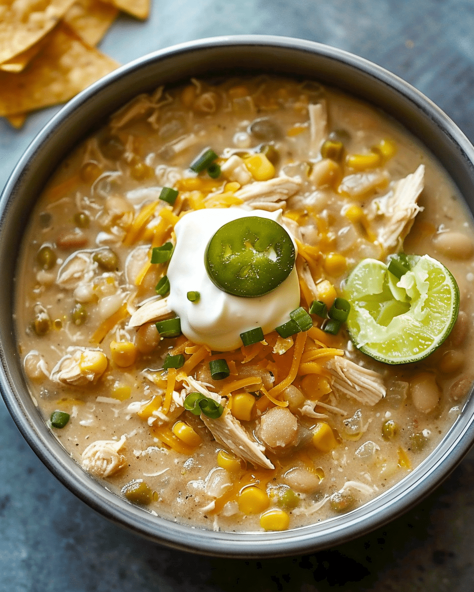 Crockpot White Chicken Chili