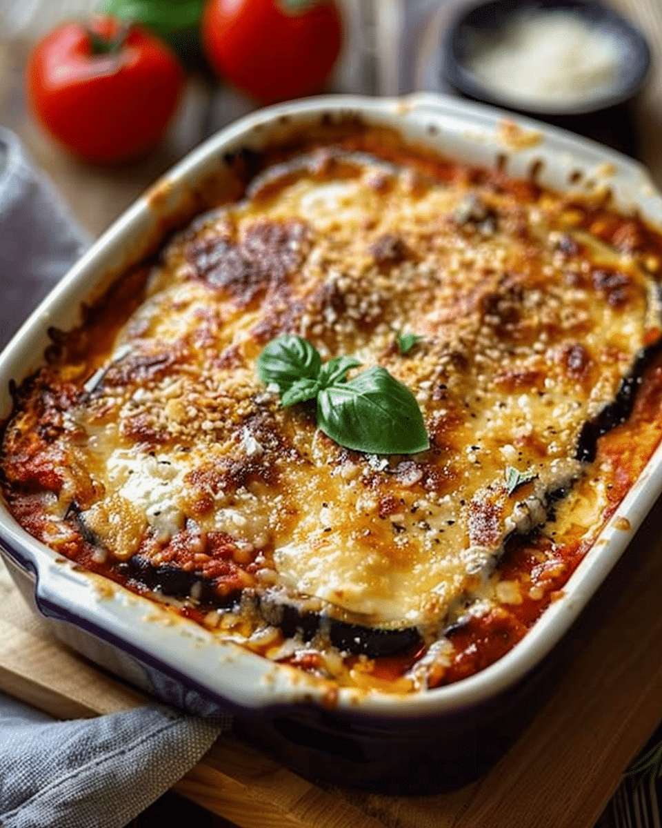 Eggplant Parmesan Bake