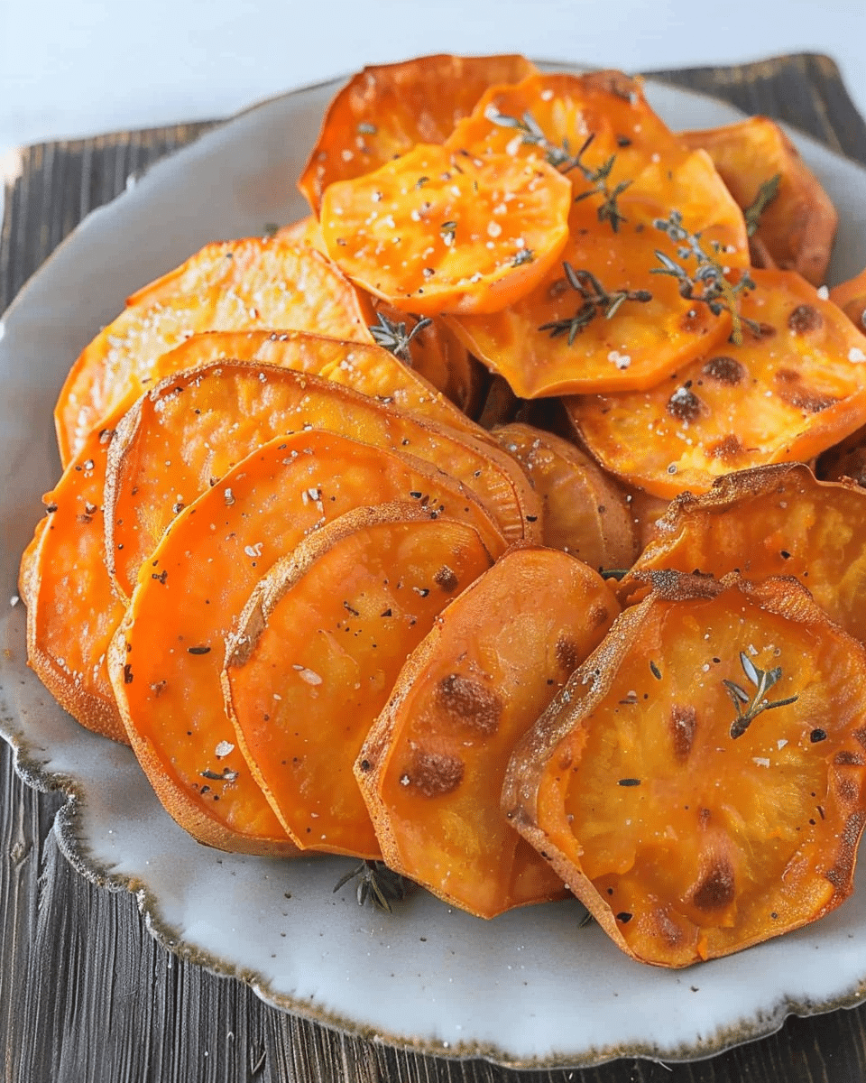 Roasted Sweet Potato Slices
