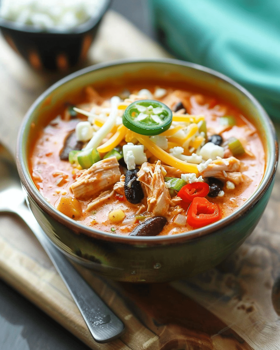 Crock Pot Buffalo Chicken Chili