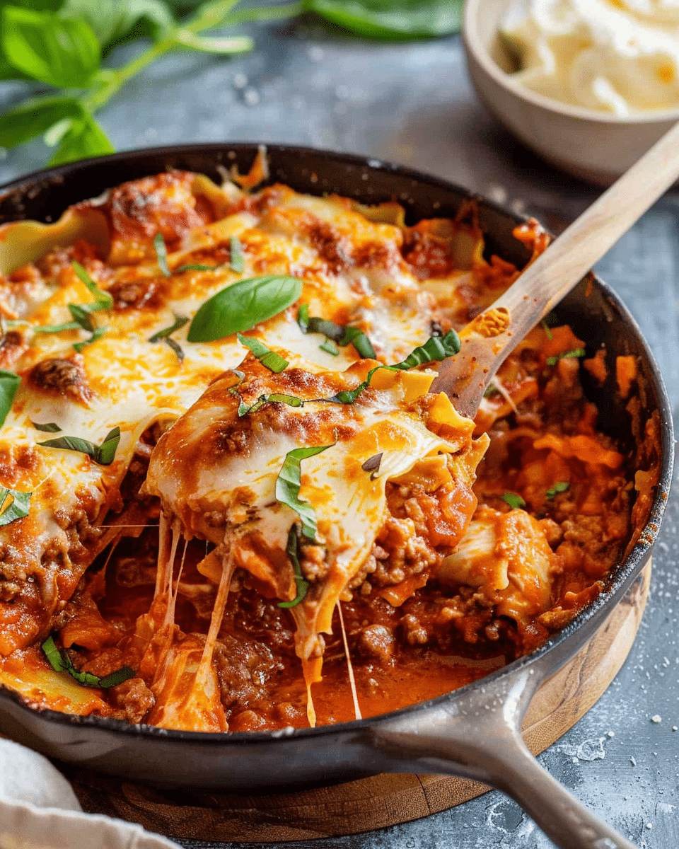 Easy Skillet Lasagna