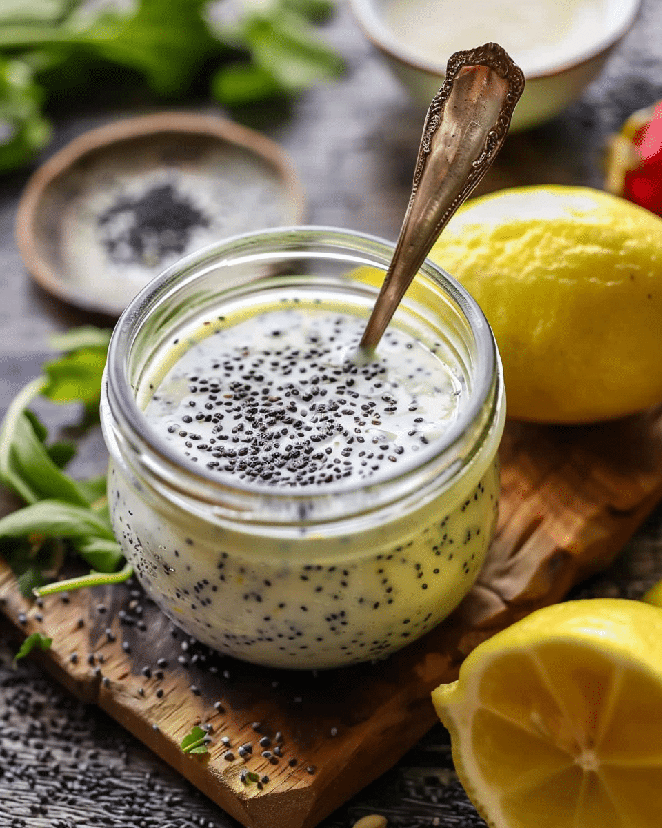 Vegan Lemon Poppy Seed Dressing