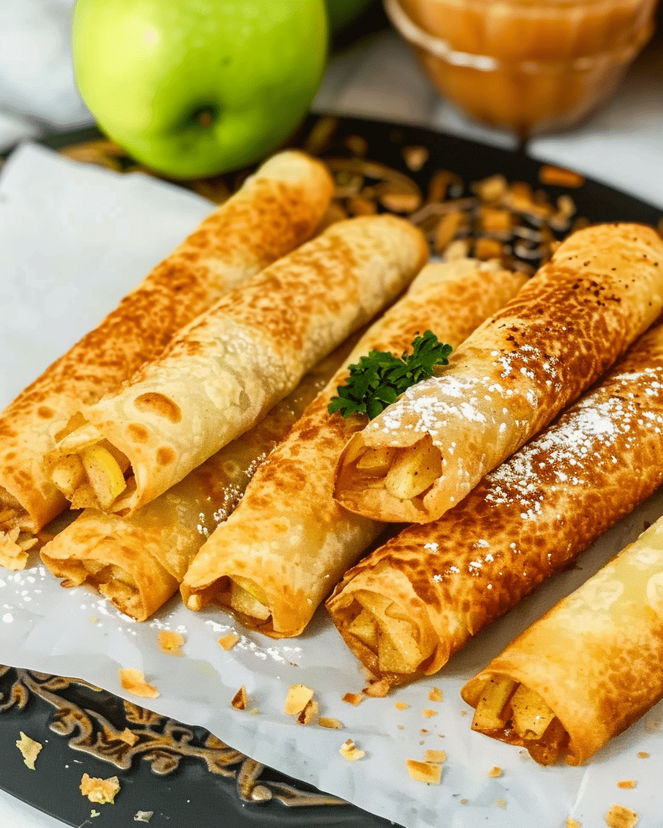Air Fryer Apple Taquitos