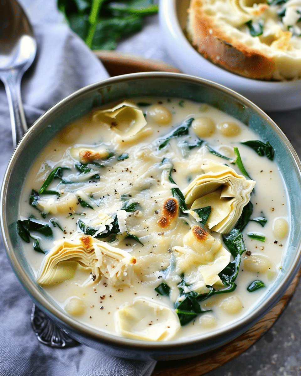 Creamy Spinach Artichoke Soup