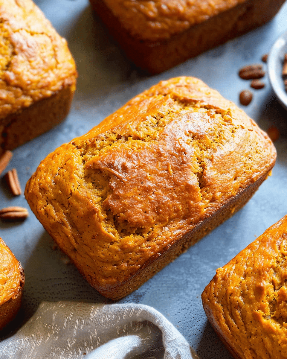 Mini Pumpkin Bread Loaves